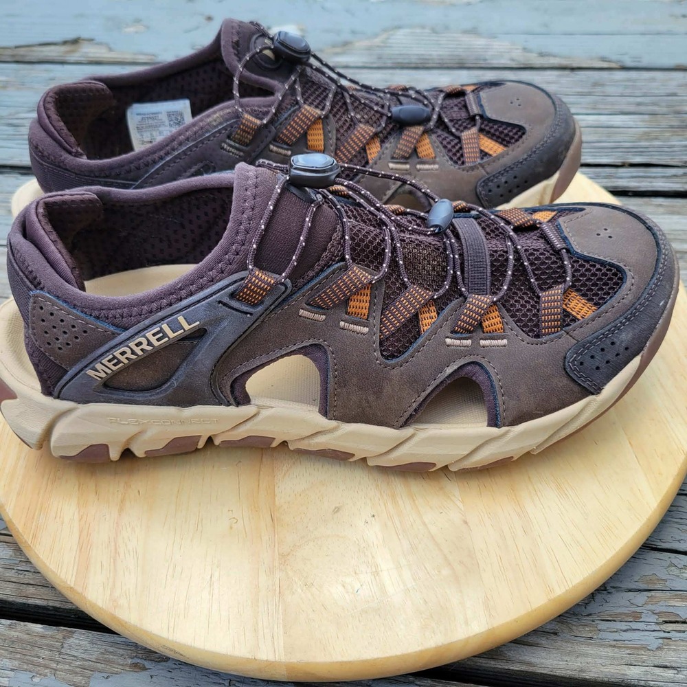 Merrell Maipo Explorer Sieve Water Sandal Men 8 Coffee Brown J038027 Hiking Shoe